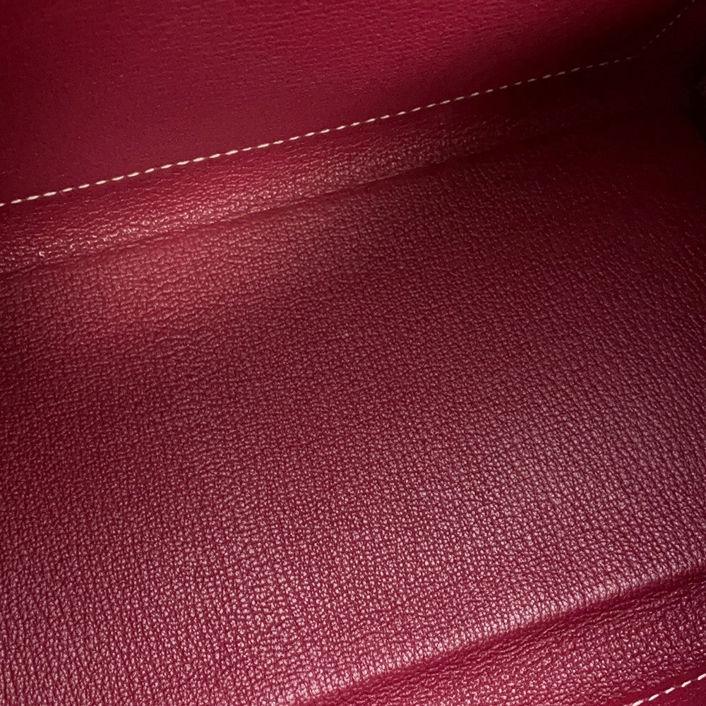 HERMES Candy Kelly Rose Tyrien/Ruby Epsom Size 28