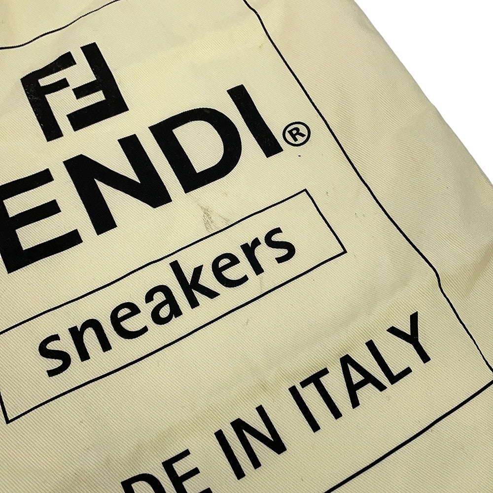 FENDI Faster Zucca Pattern Sneakers Gray7E1555 Fabric Size 6