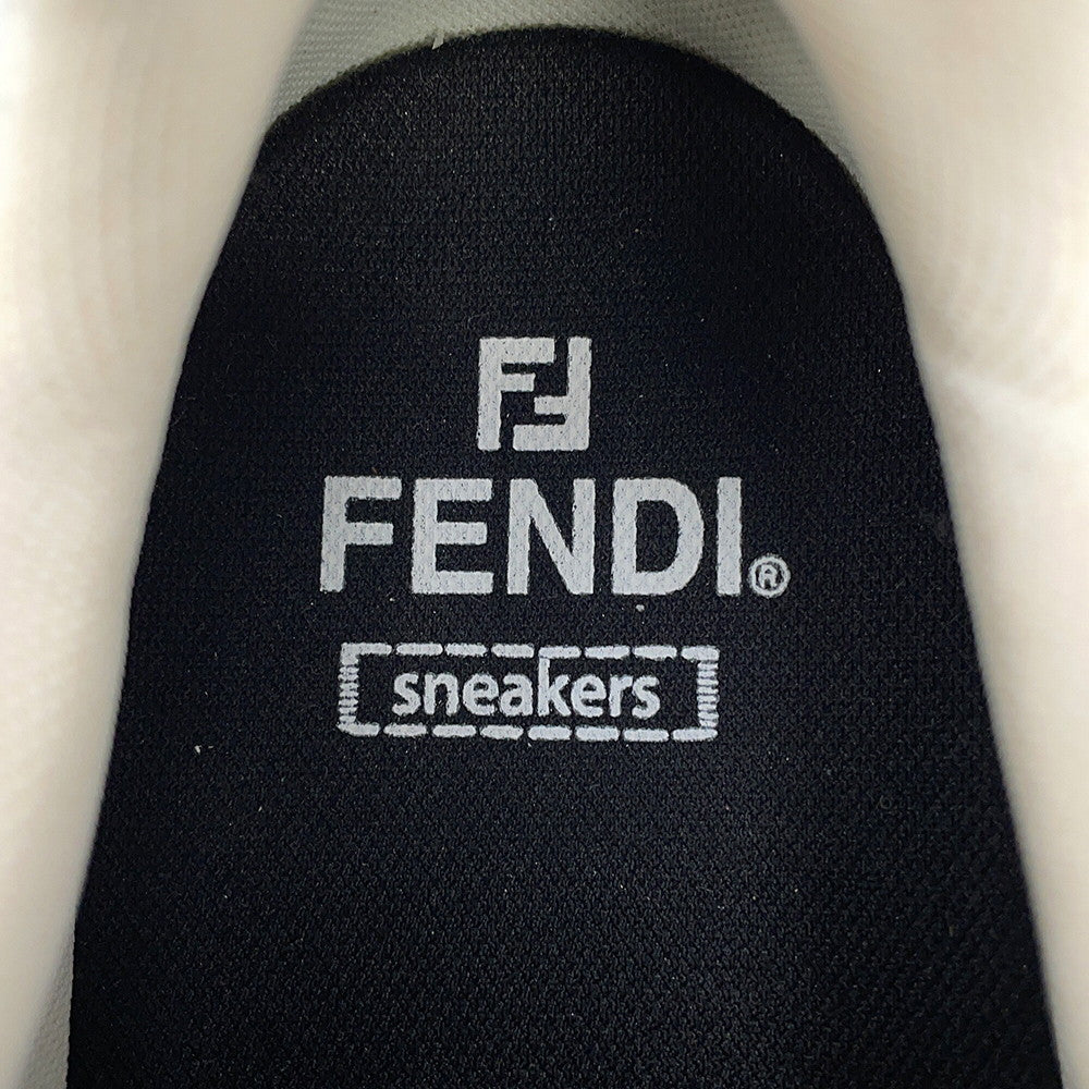 FENDI Faster Zucca Pattern Sneakers Gray7E1555 Fabric Size 6