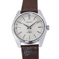 SEIKO King Seiko Hi-Beat W36mm Stainless Steel Leather Silver Dial45-7000