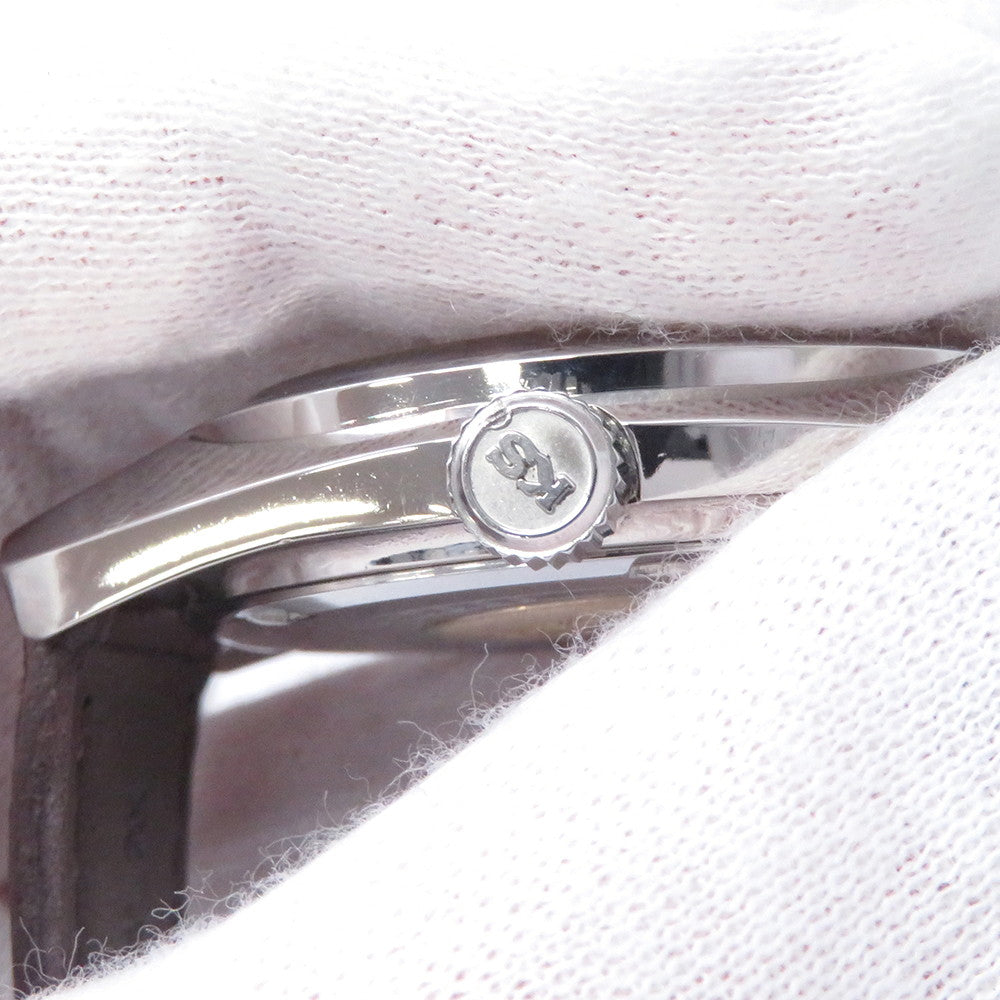 SEIKO King Seiko Hi-Beat W36mm Stainless Steel Leather Silver Dial45-7000