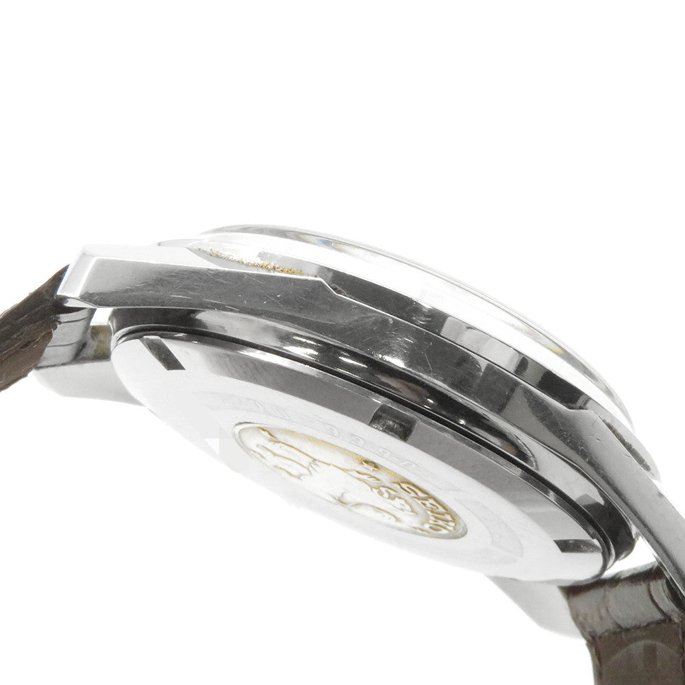 SEIKO King Seiko Chronometer W36mm Stainless Steel Leather Silver Dial4420-9990