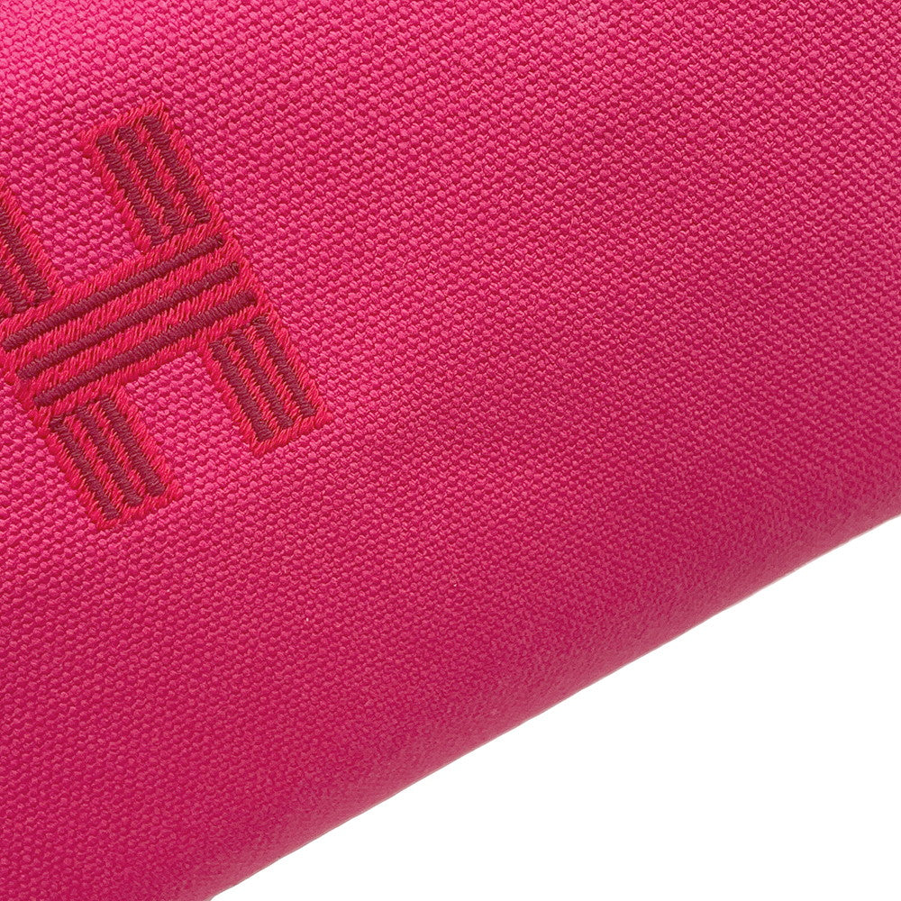 HERMES Brid a Black Hibiscus Canvas Size PM