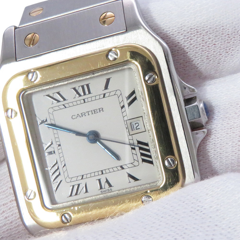 CARTIER Cartier Santos Galbe LM H40.8mm×W29.0mm Stainless Steel K18YG White Dial81036288/2961