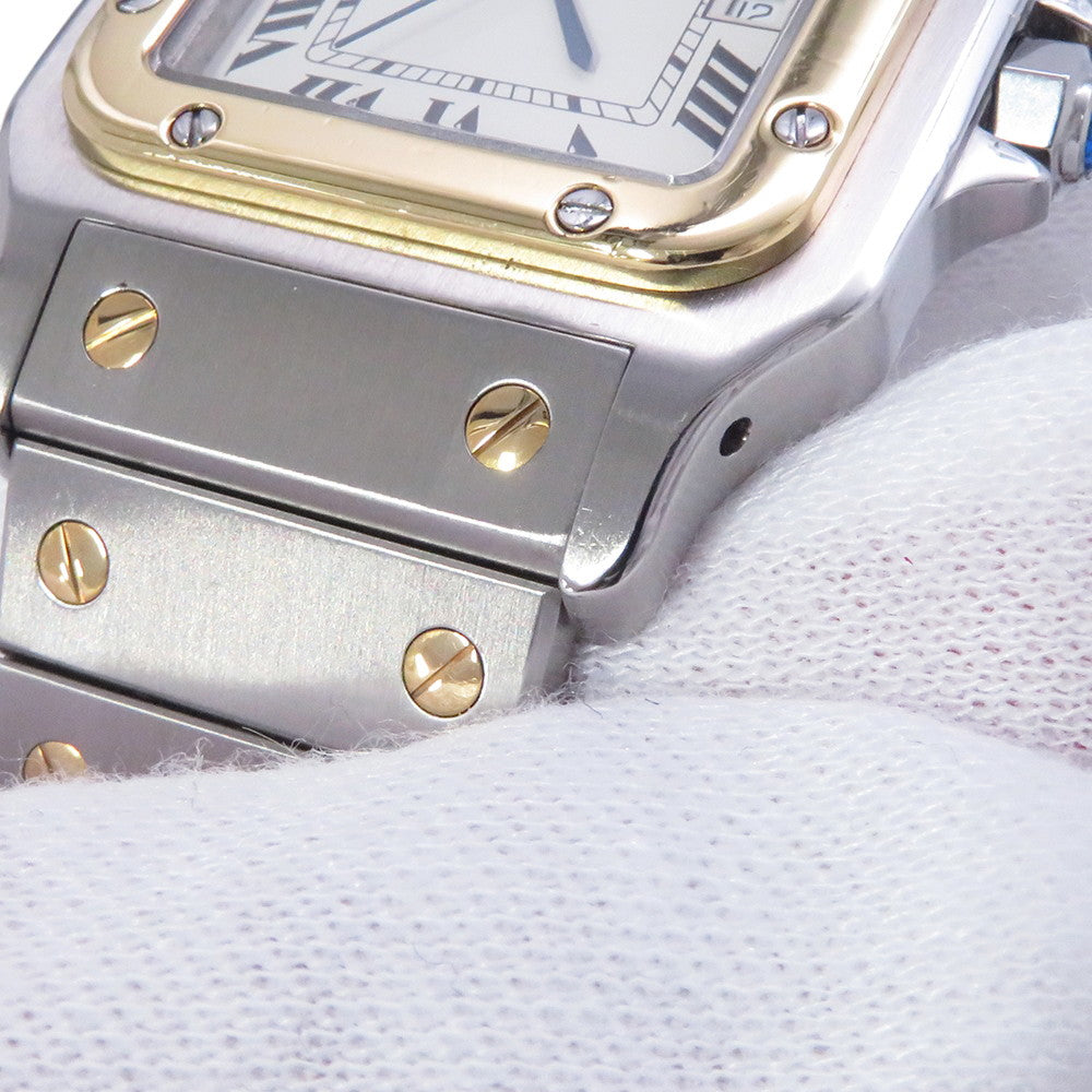 CARTIER Cartier Santos Galbe LM H40.8mm×W29.0mm Stainless Steel K18YG White Dial81036288/2961