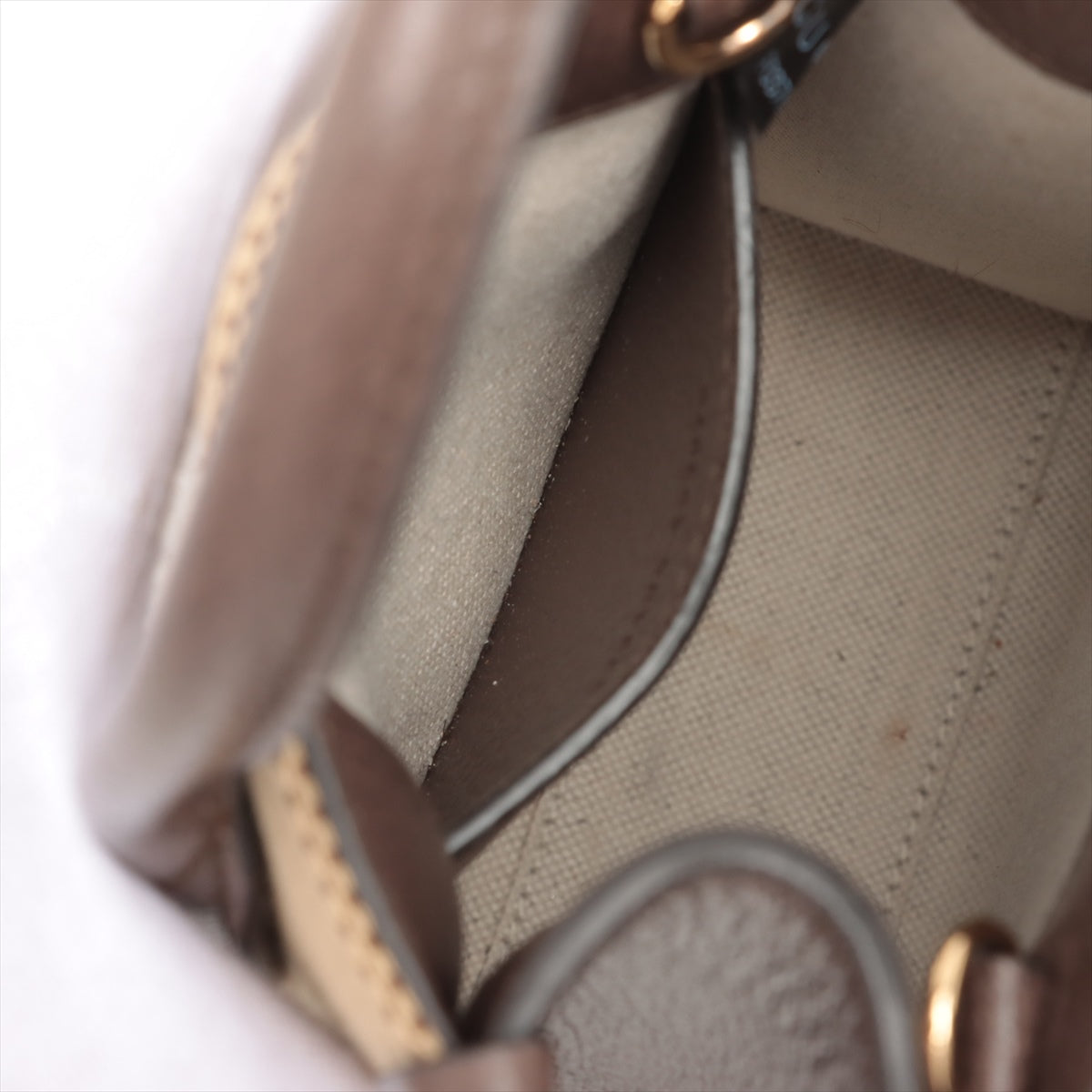 Gucci Brown Beige Jumbo GG Mini Tote Bag [Clearance Sale]