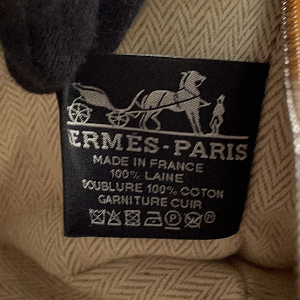 HERMES BRIDE A BLACK O-KALE Fove Wool Size PM