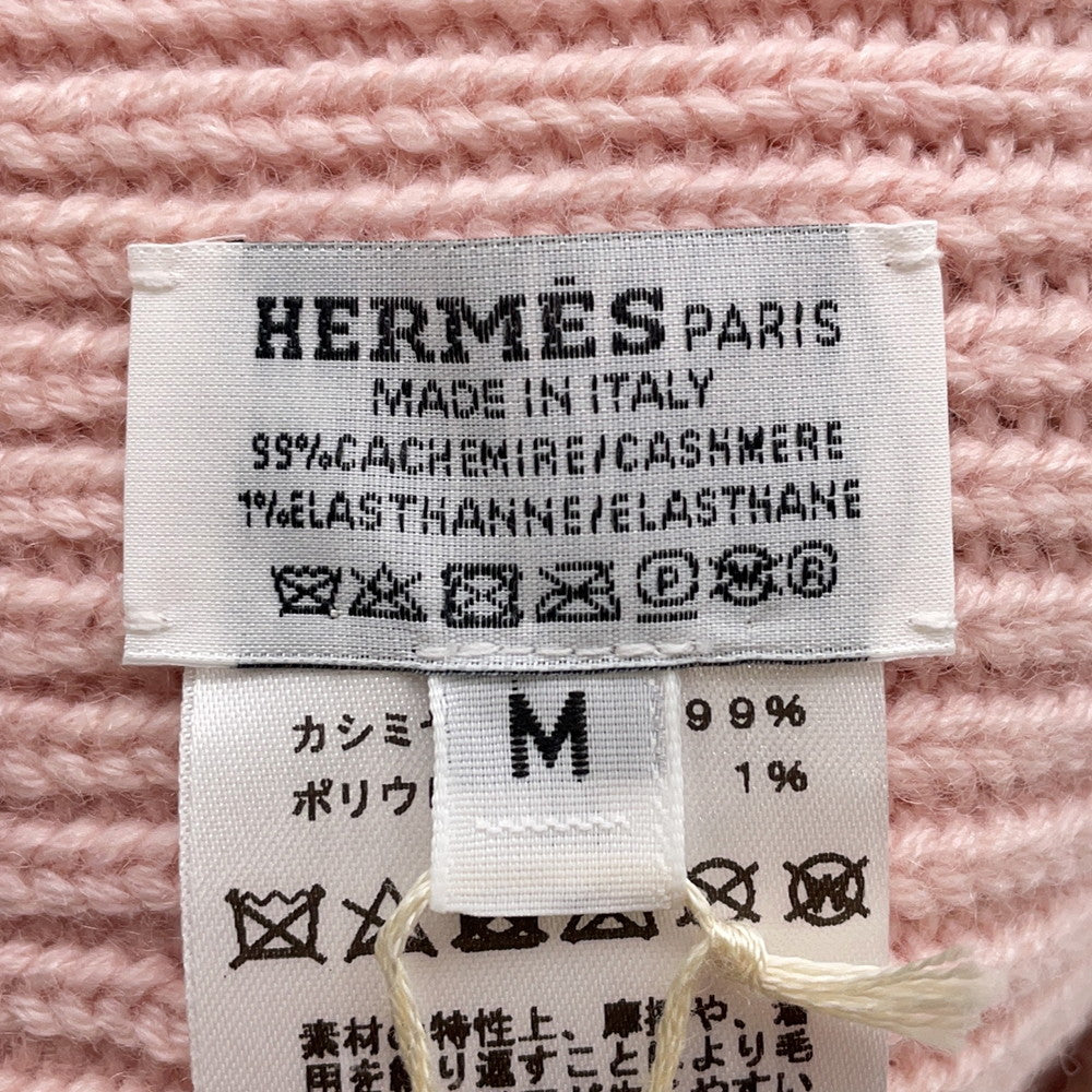 HERMES Knit cap 《Heaven》 Size M Rose Poodle / EcruH232021N Cashmere99% Polyurethane1%