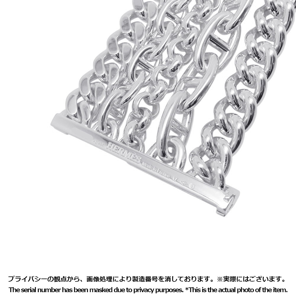 HERMES Chaine d'Ancre Multi Chain Bracelet Size 17 SV925
