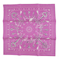 HERMES Carre Size 55 Purple Silk100%