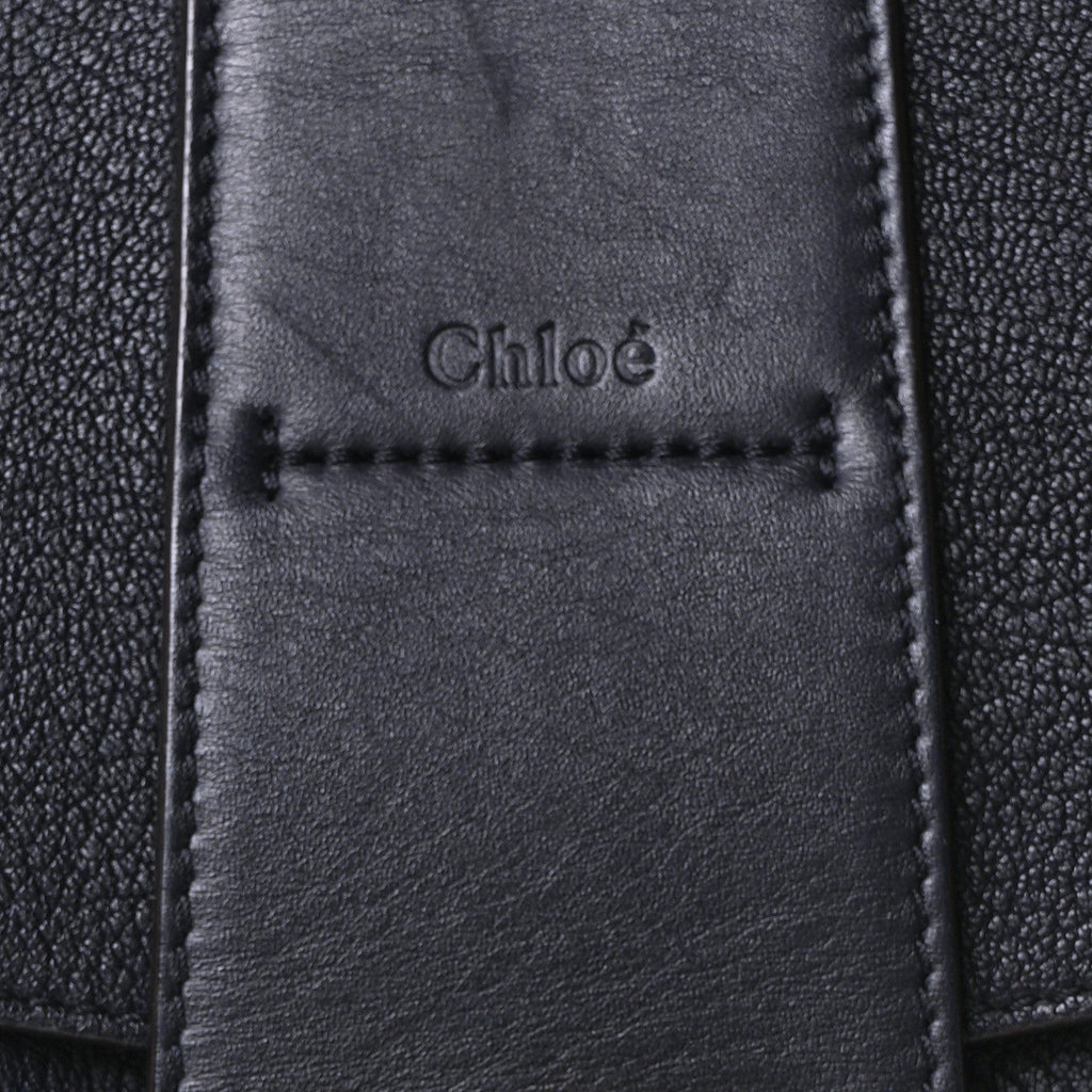 Grained Lambskin Calfskin Medium Lexa Shoulder Bag Navy