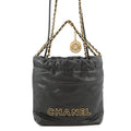 CHANEL CHANEL22 2WAYChainShoulder BlackAS3980 Caviar Leather Size Mini