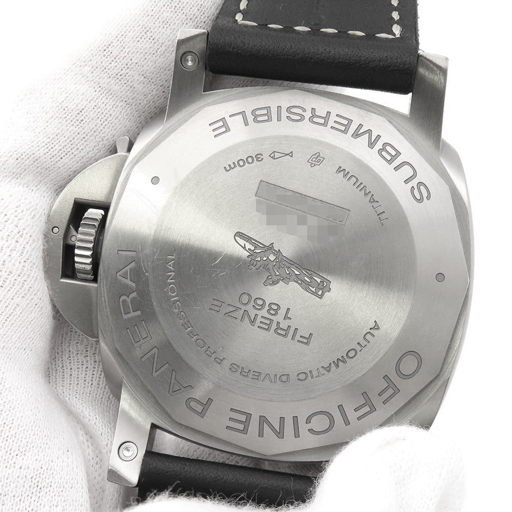 PANERAI Luminor 1950 Submersible 3 Days Titanio W47mm TI Leather Black DialPAM01305