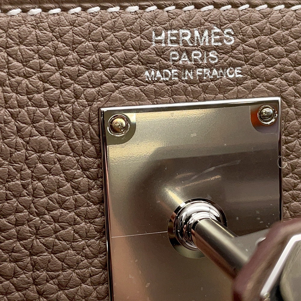 HERMES Kelly Akkad Etoupe Togo Leather Size PM