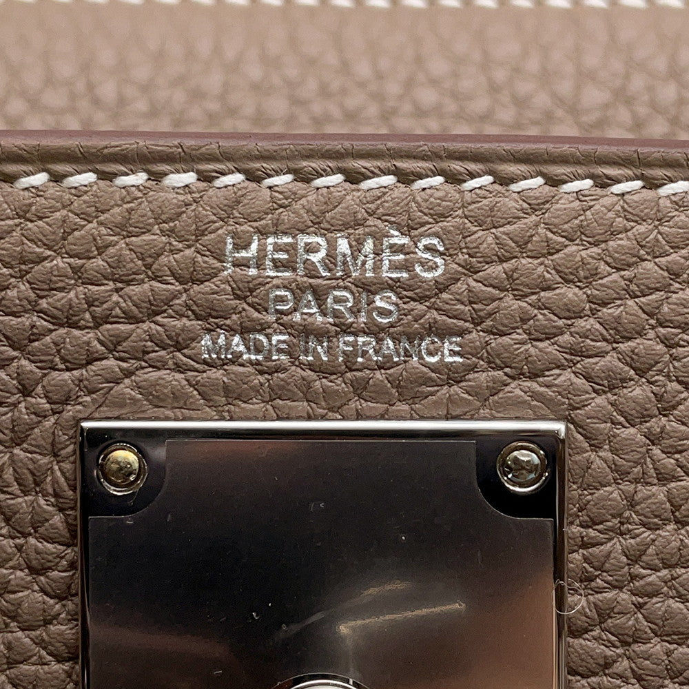HERMES Kelly Akkad Etoupe Togo Leather Size PM