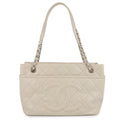 CHANEL Matelasse ChainTote Bag IvoryA48374 Caviar Leather