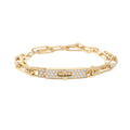 HERMES Kelly Chain Double Bracelet Choker 18K Yellow Gold