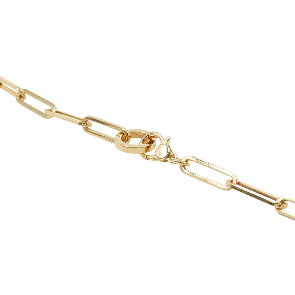 HERMES Kelly Chain Double Bracelet Choker 18K Yellow Gold