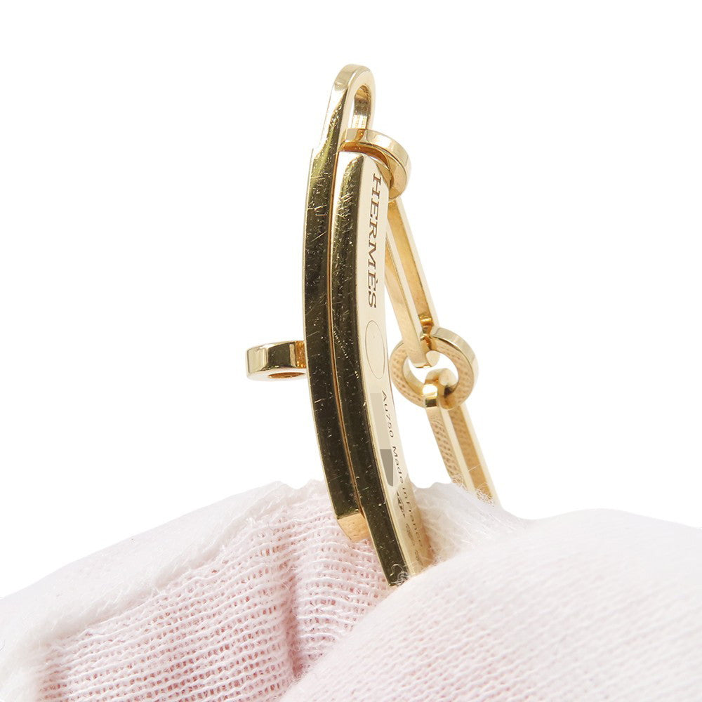 HERMES Kelly Chain Double Bracelet Choker 18K Yellow Gold