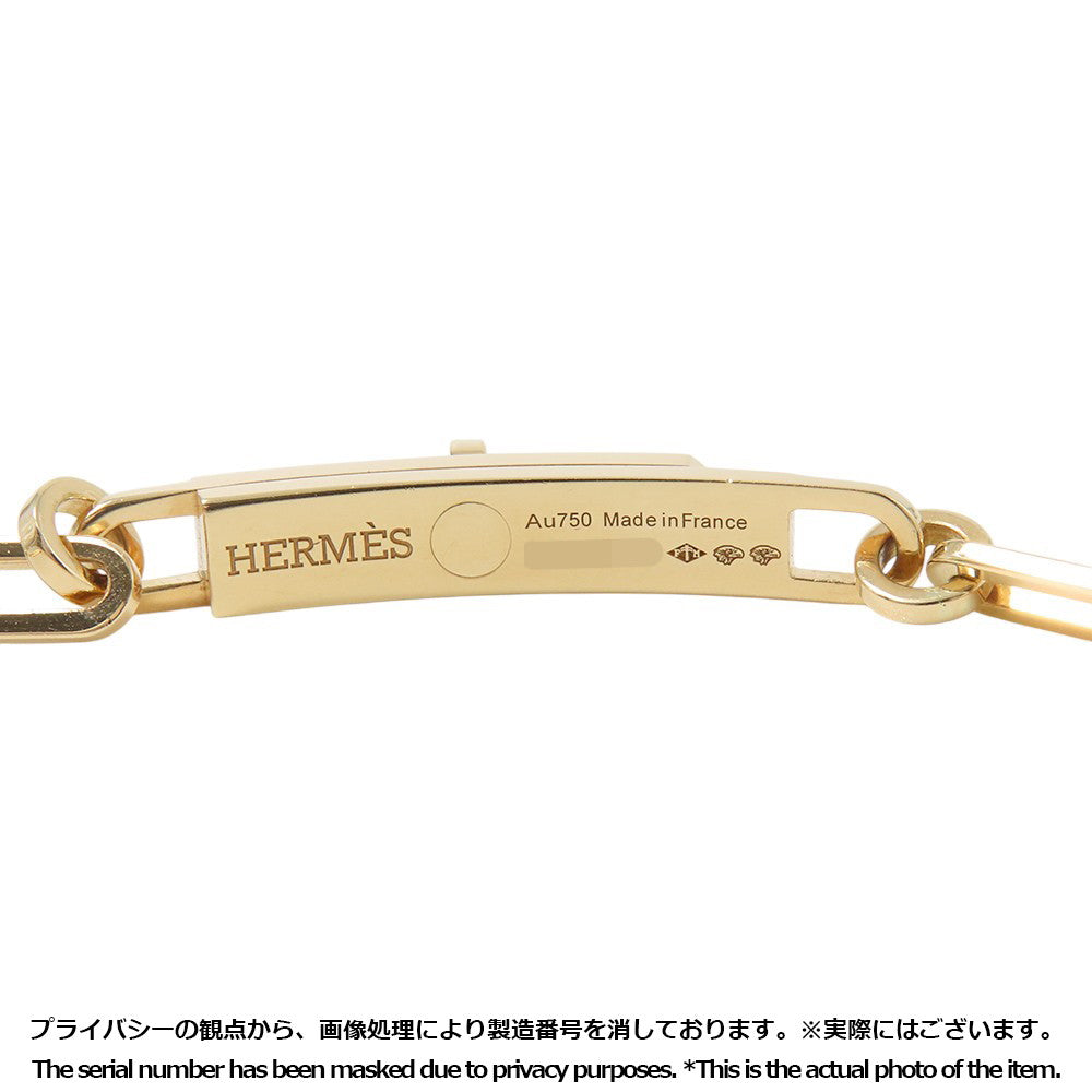 HERMES Kelly Chain Double Bracelet Choker 18K Yellow Gold