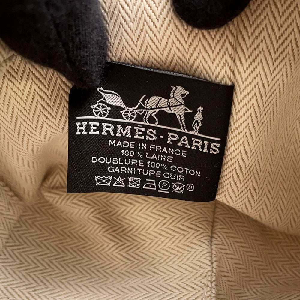 HERMES BRIDE A BLACK O-CARE Fove Canvas Size PM