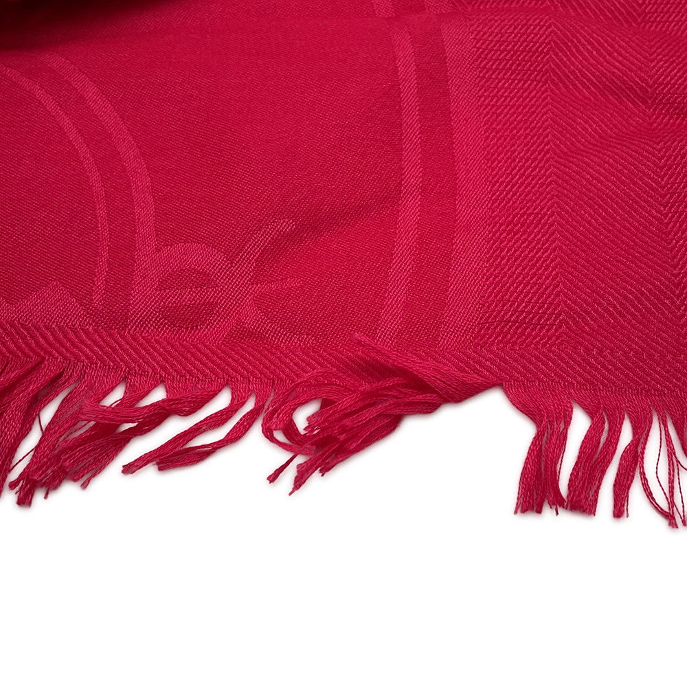 HERMES New Libris Stole Casisil Size 140 Pink Cashmere85% Silk15%