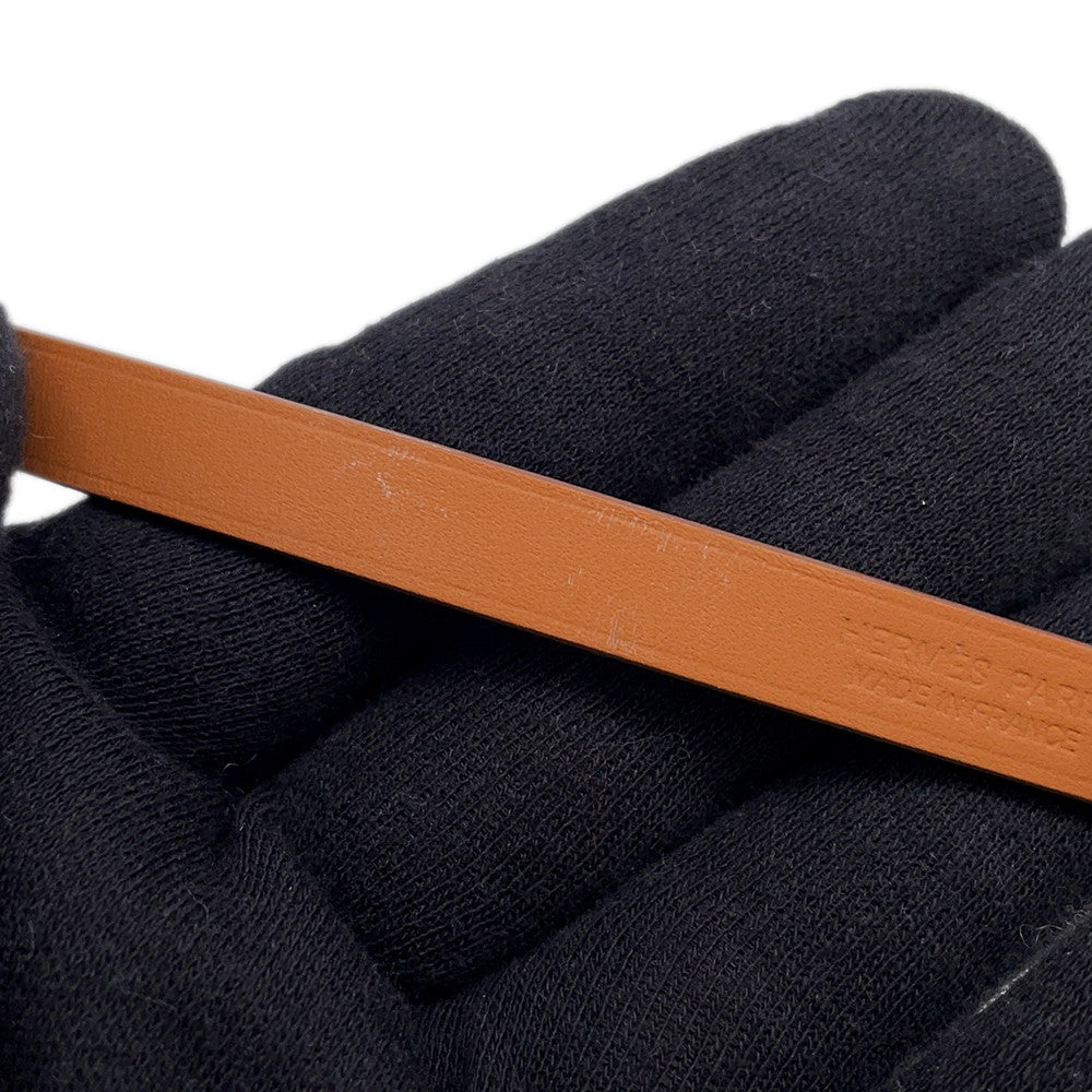 HERMES Kelly Duble Tour Bracelet Size T2 Jaune Poussin Swift Leather
