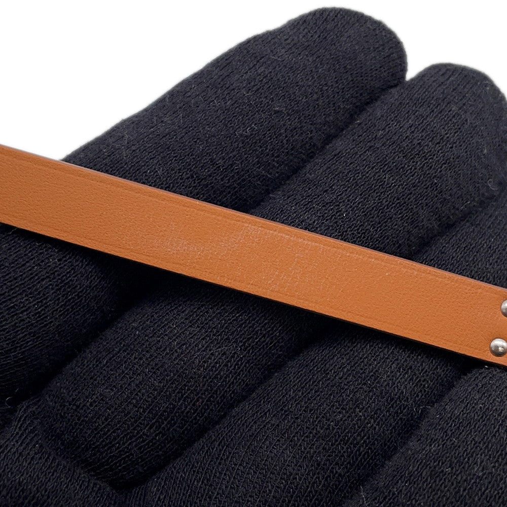 HERMES Kelly Duble Tour Bracelet Size T2 Jaune Poussin Swift Leather