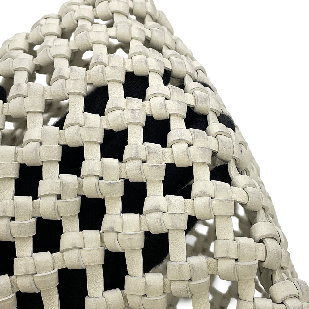 Bottega Veneta Cavallino Tote Bag White709612 Leather Canvas