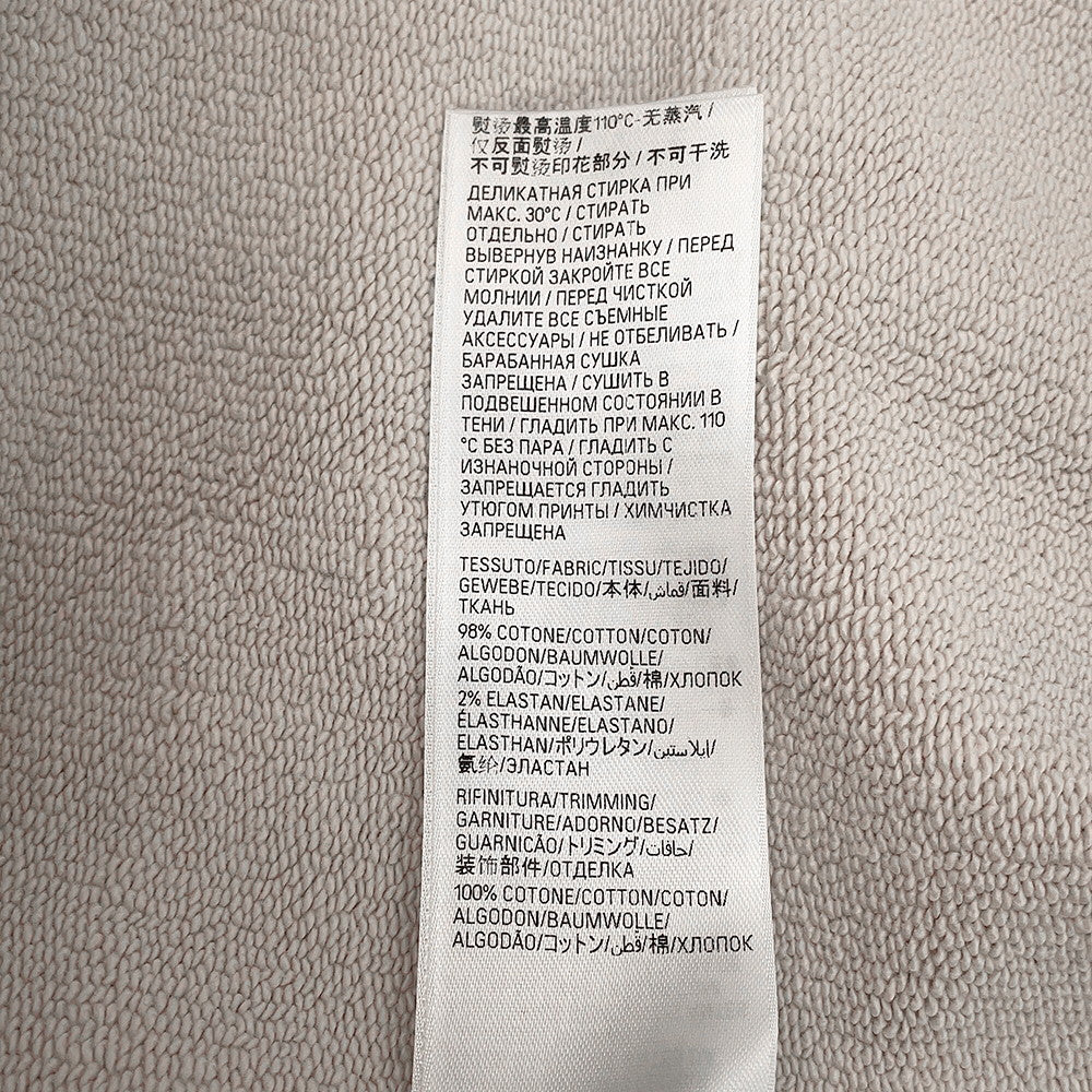 BALENCIAGA BFRND Small Zip-Up Hoodie Size L Light Gray788243 Cotton98% Polyurethane2%