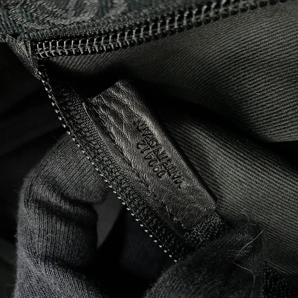 LOEWE Anagram Boston Black Canvas Leather