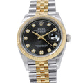 ROLEX Datejust 36 W36mm Stainless Steel K18YG Bright Black Dial126233G