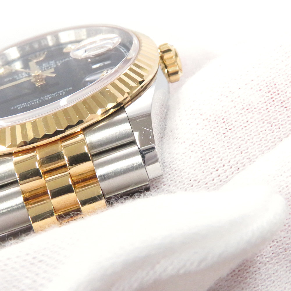 ROLEX Datejust 36 W36mm Stainless Steel K18YG Bright Black Dial126233G