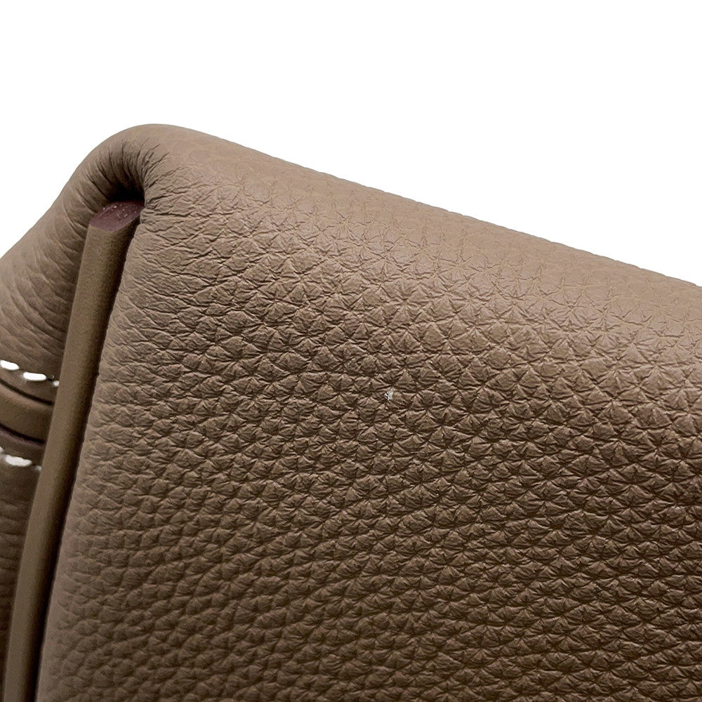 HERMES 24/24 Sac Van Quatre Etoupe Togo Leather Swift Leather Size 29