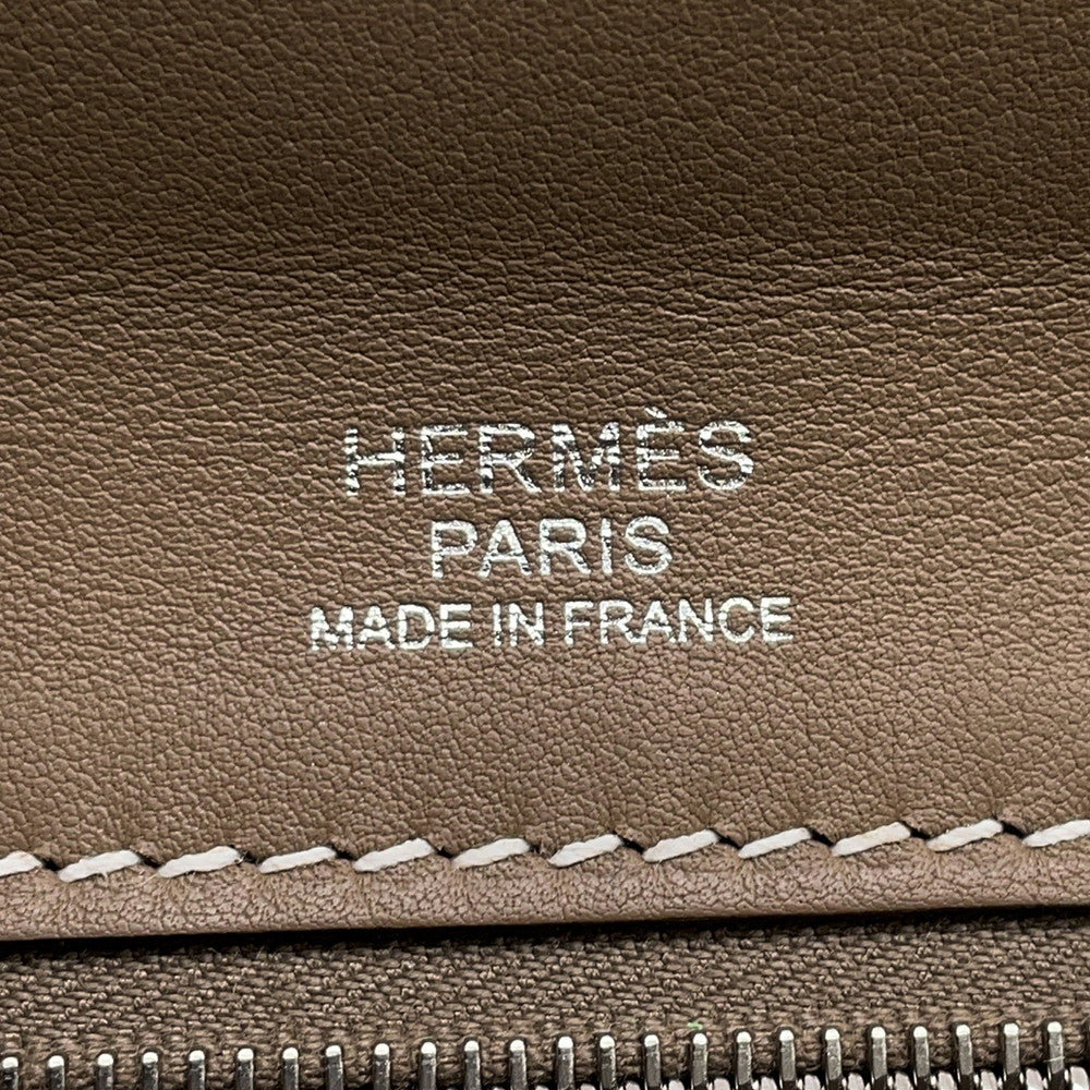 HERMES 24/24 Sac Van Quatre Etoupe Togo Leather Swift Leather Size 29