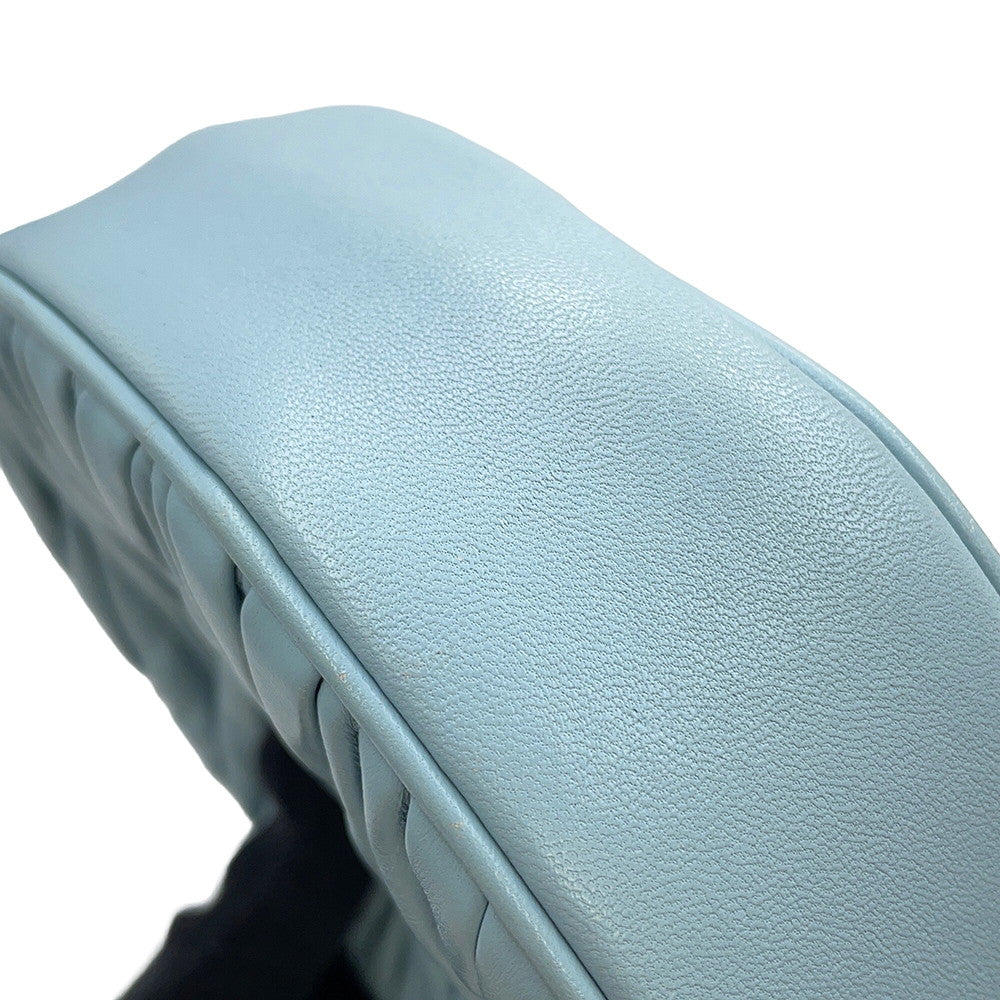 MIUMIU Materassee 2WAY Shoulder Bag Light Blue5BH191 Leather