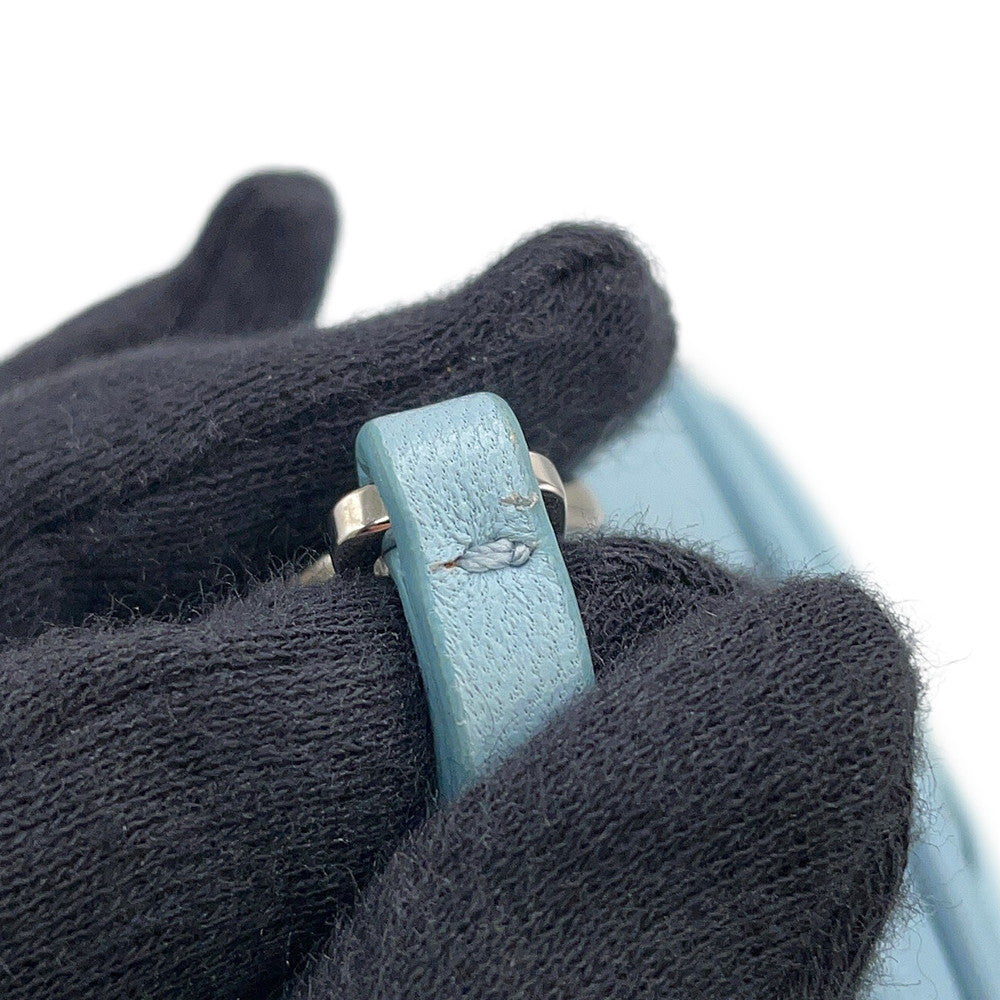 MIUMIU Materassee 2WAY Shoulder Bag Light Blue5BH191 Leather