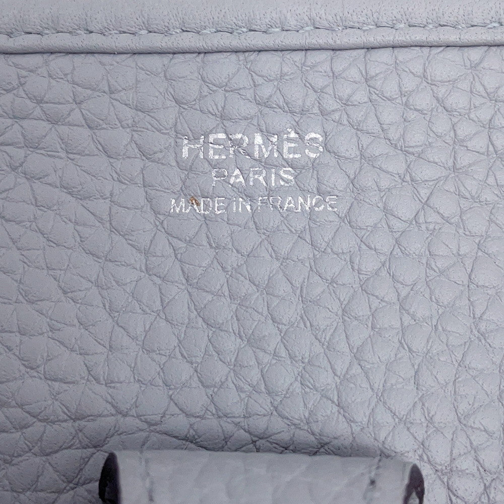 HERMES Evelyne Blue Gacier Taurillon Clemence Size PM