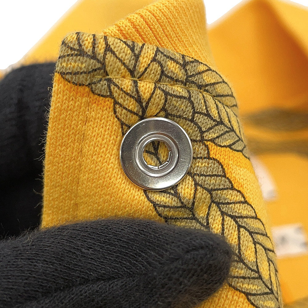 HERMES Parfroy Remix Teddy Blouson Size 34 Jaune・Mimosa Cotton100%