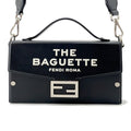 FENDI Baguette Soft Trunk in collaboration with Marc Jacobs Black7VA565 Leather