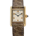 CARTIER Must Tank SM Vermeil H28mmxW20.5mm SV925 Gold Plated Ivory DialW1008354