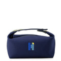 HERMES Brid a Black Marine Canvas Size PM