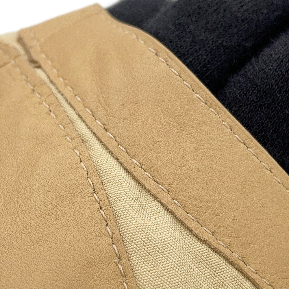 HERMES Leather gilet Size 36 Beige5E1617DA Calf Leather