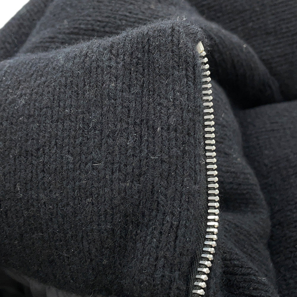 PRADA Knitted Down Jacket Size 36 BlackP25I07 Wool 70% Cashmere30%
