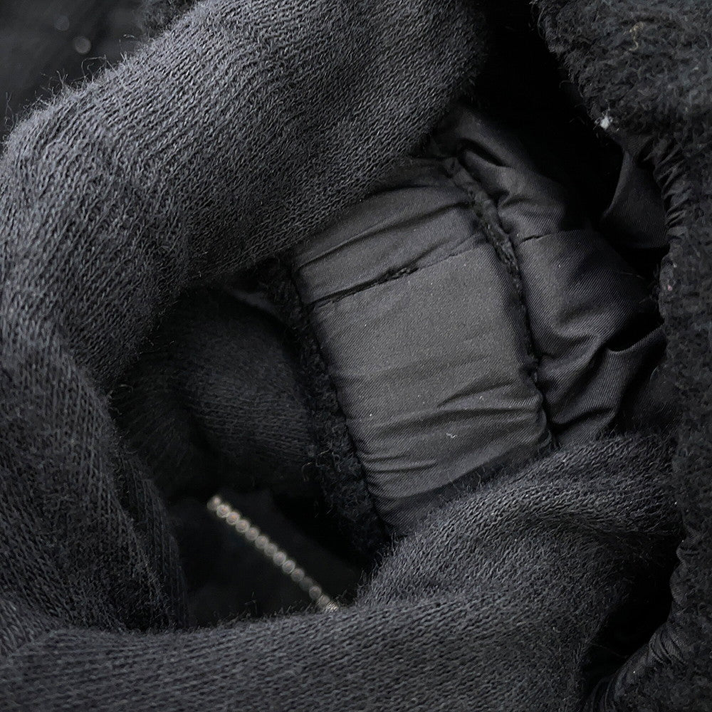 PRADA Knitted Down Jacket Size 36 BlackP25I07 Wool 70% Cashmere30%