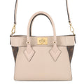 LOUIS VUITTON On My Side Greige/Light BlueM57729 Monogram Calf Leather Size PM