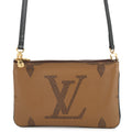 LOUIS VUITTON Pochette double zip NoirM69203 Monogram Monogram / Giant Reverse