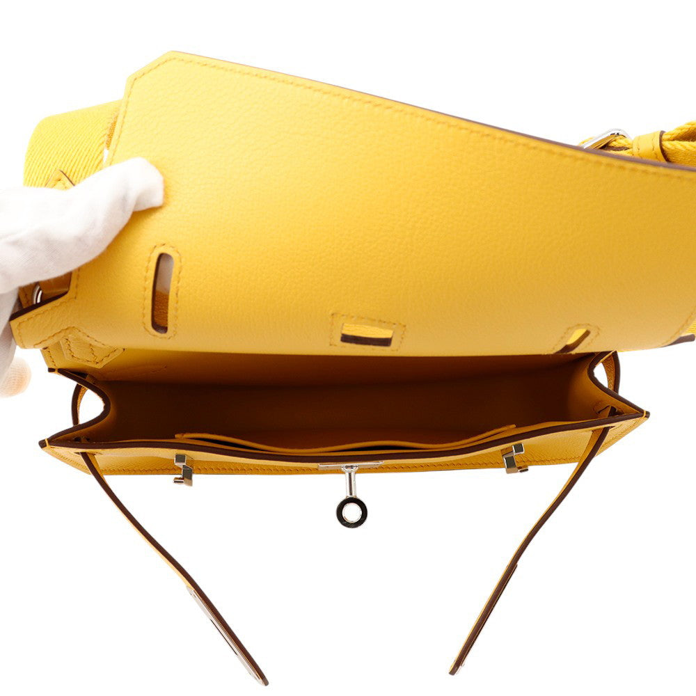 HERMES Jypsiere Jaune Ambre Evercolor Size Mini