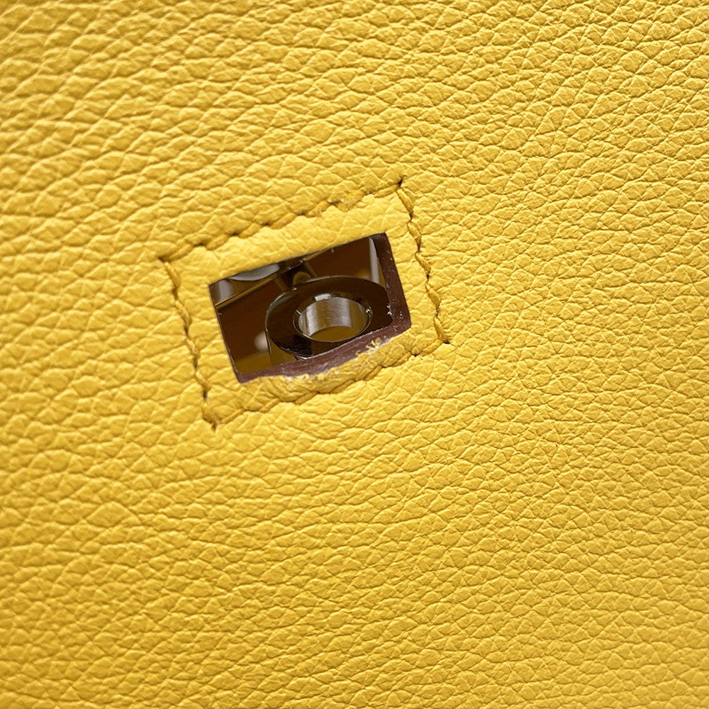 HERMES Jypsiere Jaune Ambre Evercolor Size Mini