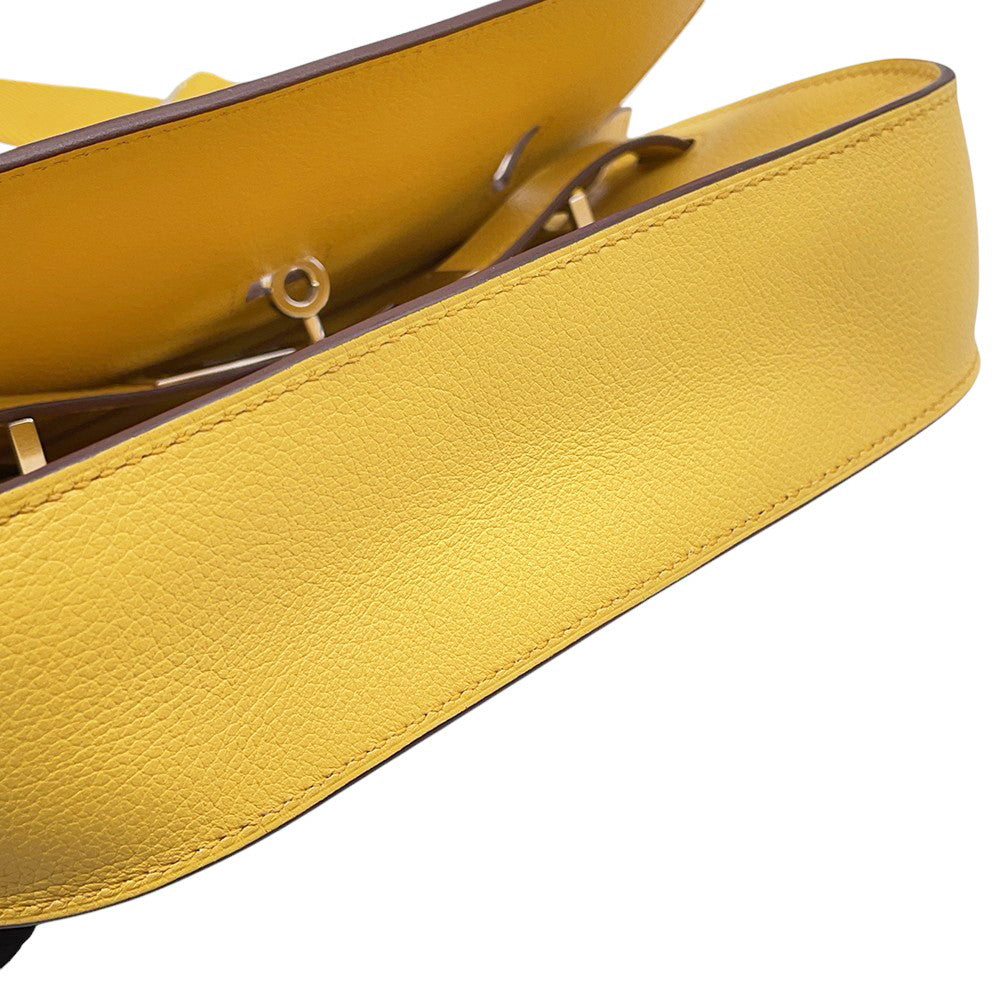HERMES Jypsiere Jaune Ambre Evercolor Size Mini